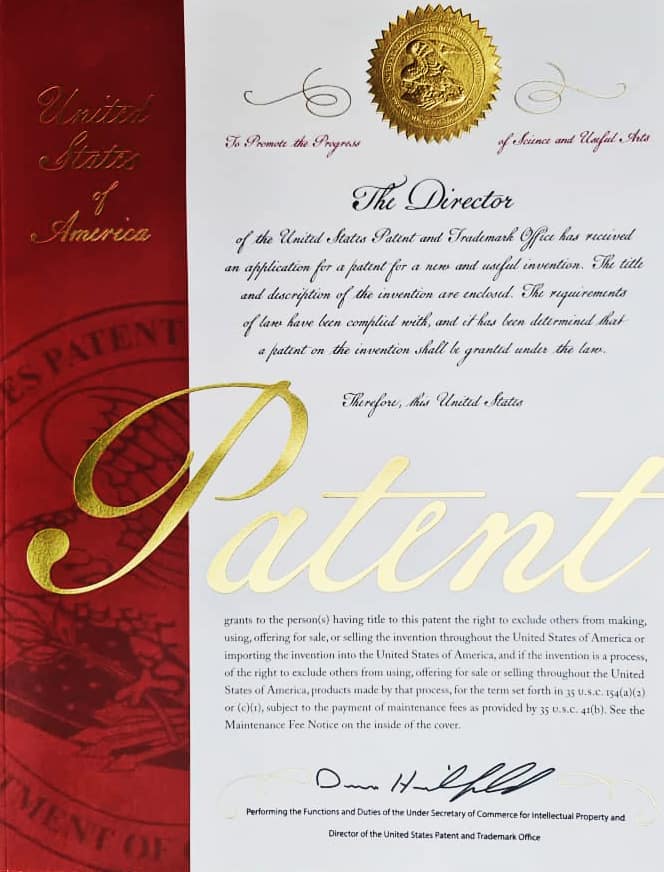 U.S. Patent in Saffron Nanoemulsion.